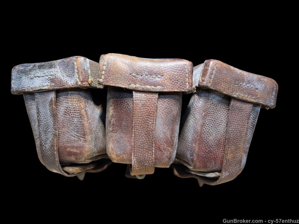 Pair of WW1 G98 Ammo Pouches M1909 wwi 1915 dated gewehr mauser 8mm-img-17