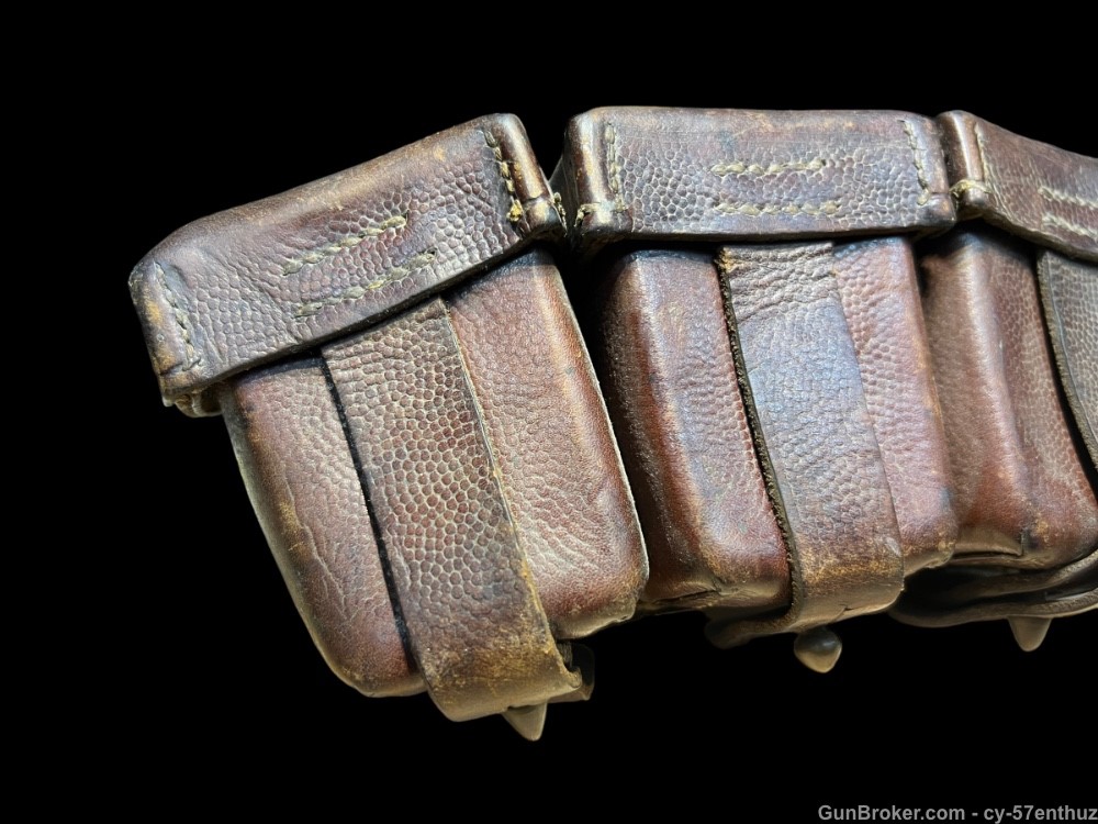 Pair of WW1 G98 Ammo Pouches M1909 wwi 1915 dated gewehr mauser 8mm-img-7
