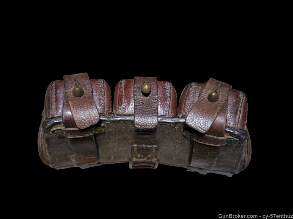 Pair of WW1 G98 Ammo Pouches M1909 wwi 1915 dated gewehr mauser 8mm-img-9