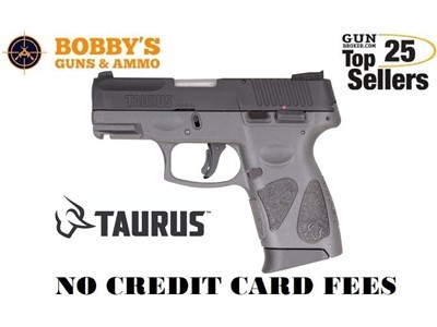 Taurus 1G2C93112G G2C 9mm (2) 12+1 3.26" Gray with Thumb Safety