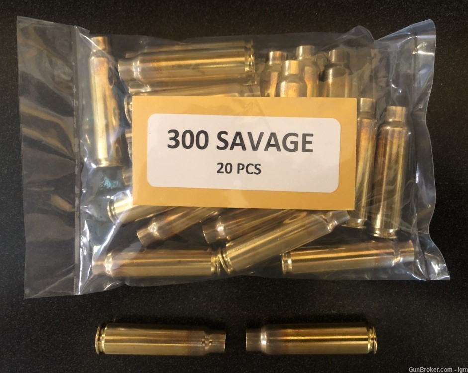 300 Savage Brass Boxer Casings (20)-img-0