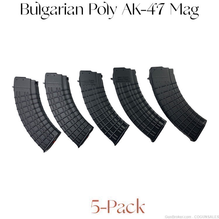 M+M Industries Bulgarian Steel Reinforced Polymer AK-47 Magazine (5 Pack)-img-0