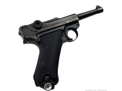 German Luger P08 Pistole 42 Black Widow byf Mauser 9x19 w Holster WWII P.08