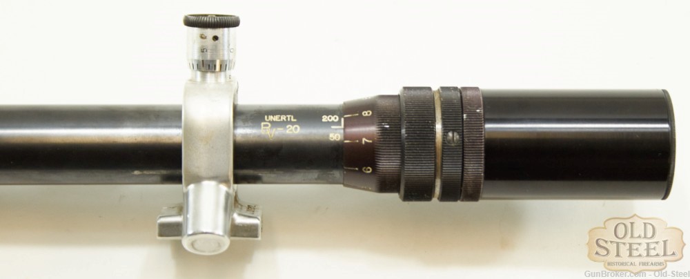 Unertl BV-20 Scope W/ Mount Clear Glass Early Sniper Rifle Scope-img-5