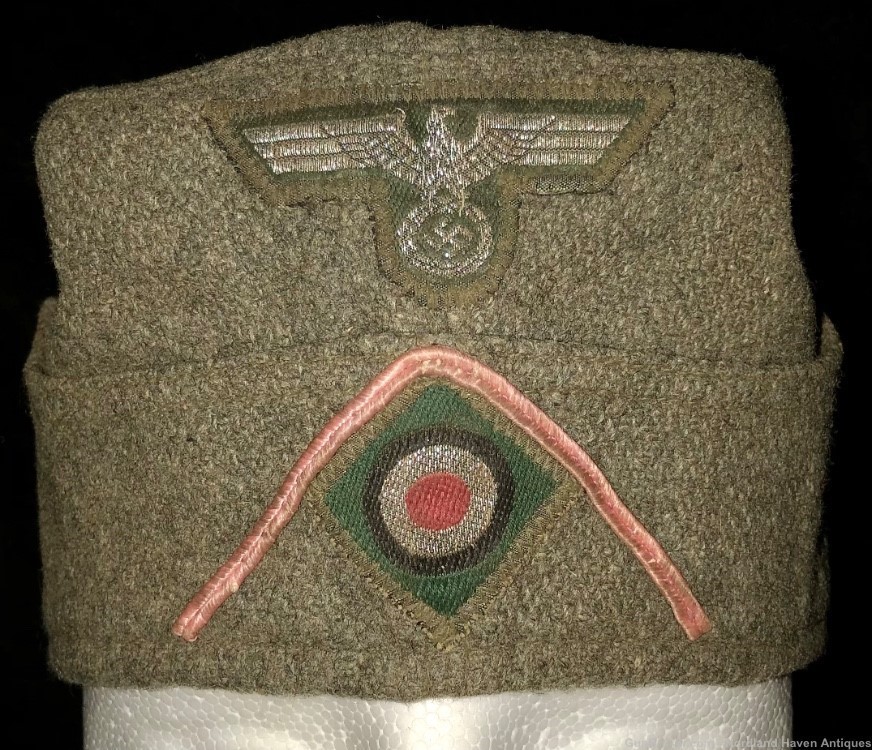 Original WW2 German Panzer Overseas Uniform Cap Hat Militaria Germany -img-0