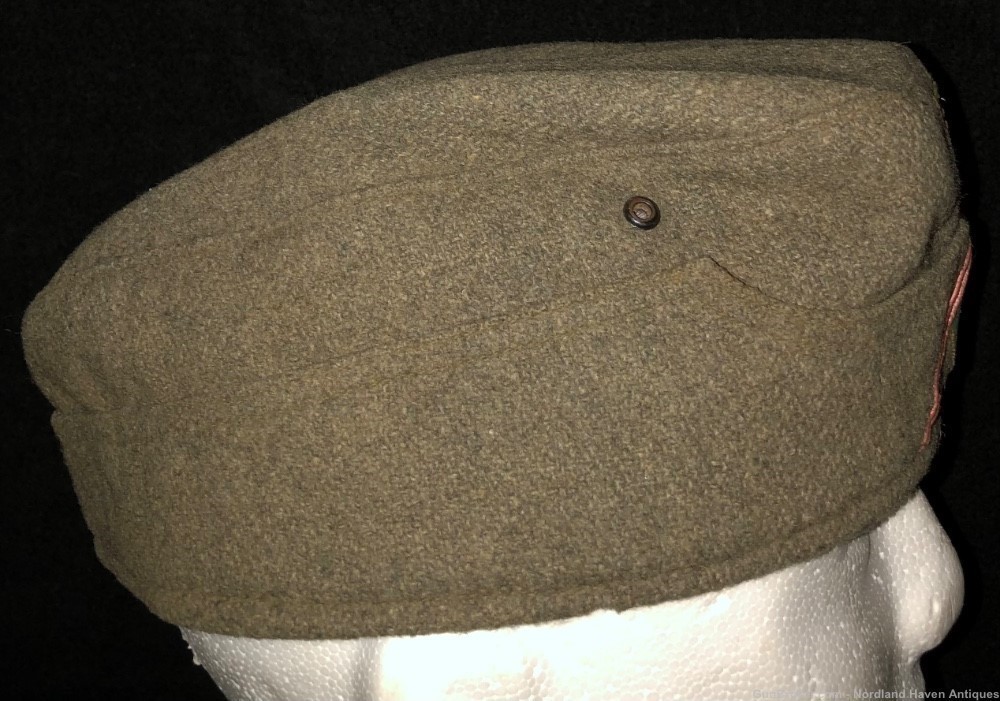 Original WW2 German Panzer Overseas Uniform Cap Hat Militaria Germany -img-8