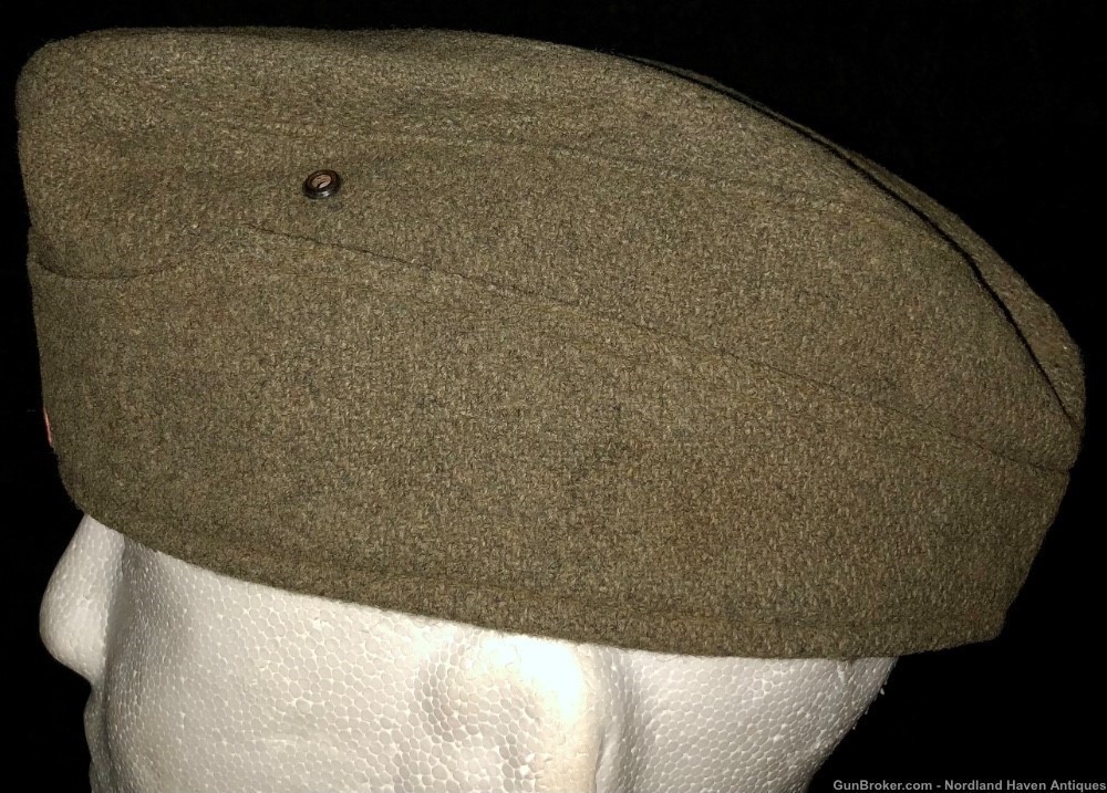 Original WW2 German Panzer Overseas Uniform Cap Hat Militaria Germany -img-6