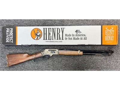 Henry .30-30 Brass Wildlife Edition 20” octagon barrel blued/walnut