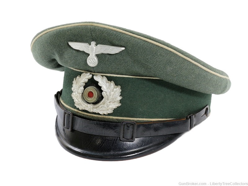 German WW2 ORIGINAL EM/NCO Visor Cap-img-0