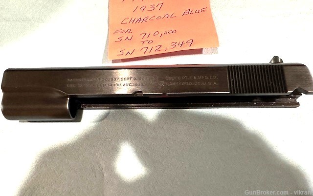 Colt 1911-A1 Slide Charcoal Blue -img-1