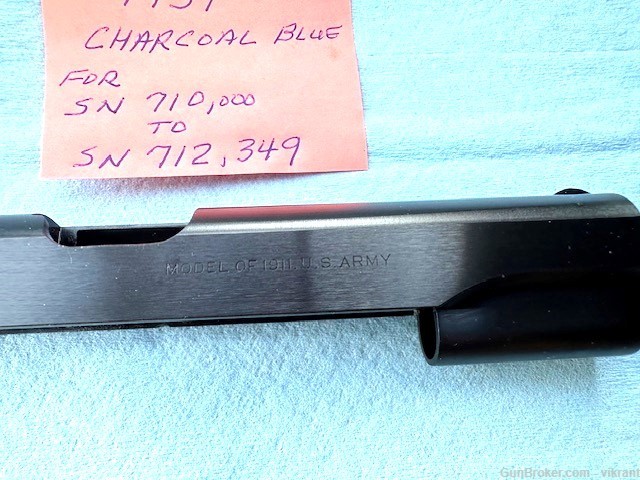 Colt 1911-A1 Slide Charcoal Blue -img-3