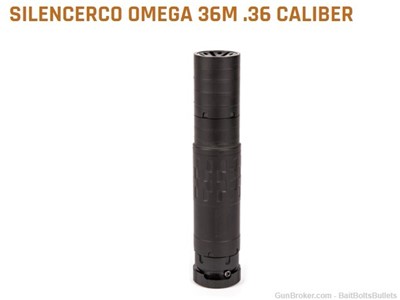 OMEGA 36M 36CAL BLK SILENCER Rated 5.56 to 338LAP & 9MM SU4735 Free Ship