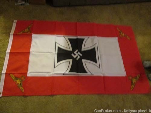  WWII German Army - Iron Cross Flag 3 x 5 Repro - Only a few left-img-0
