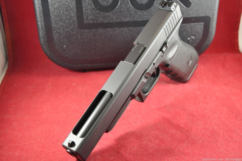 Glock PI1630103 G17L Gen3 9mm 6.0" 17+1 Black Adjustable Sights-img-1