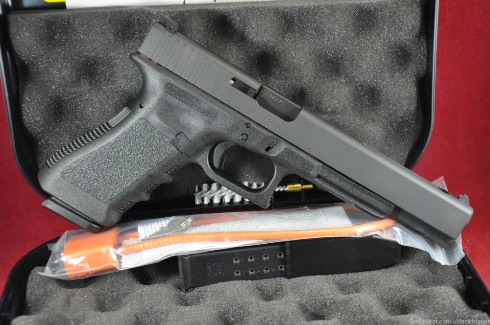 Glock PI1630103 G17L Gen3 9mm 6.0" 17+1 Black Adjustable Sights-img-7