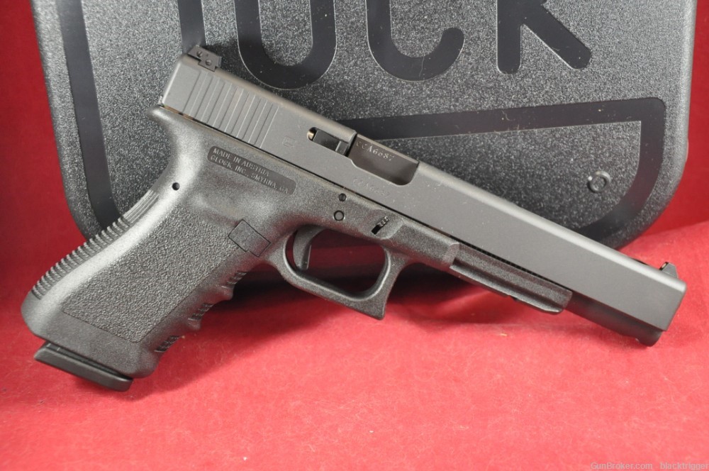 Glock PI1630103 G17L Gen3 9mm 6.0" 17+1 Black Adjustable Sights-img-3
