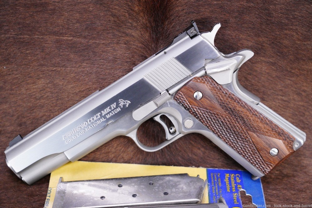 Colt Gold Cup National Match Ultimate Bright Stainless .45 ACP 1911, 1989-img-3