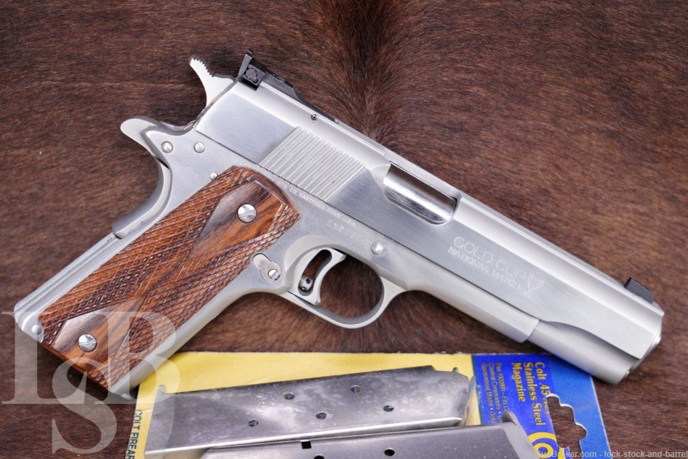 Colt Gold Cup National Match Ultimate Bright Stainless .45 ACP 1911, 1989-img-0