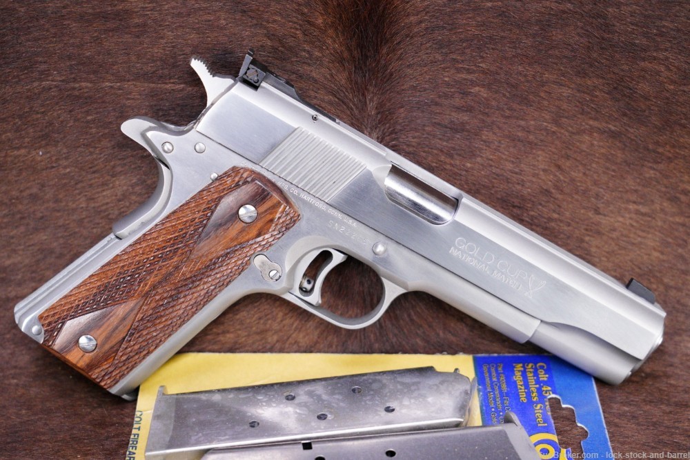 Colt Gold Cup National Match Ultimate Bright Stainless .45 ACP 1911, 1989-img-2