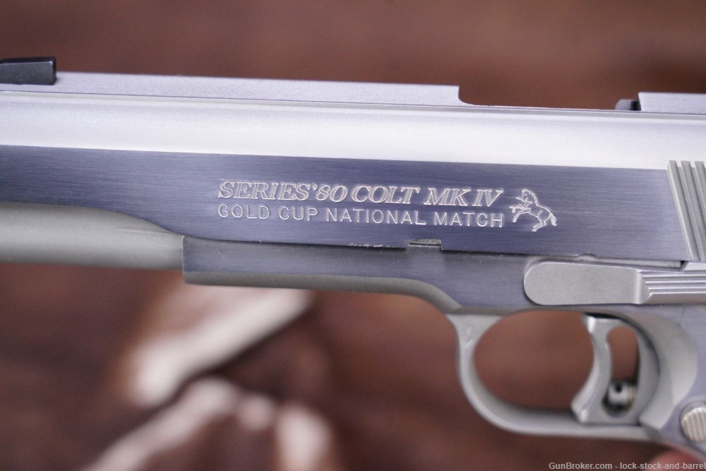 Colt Gold Cup National Match Ultimate Bright Stainless .45 ACP 1911, 1989-img-10