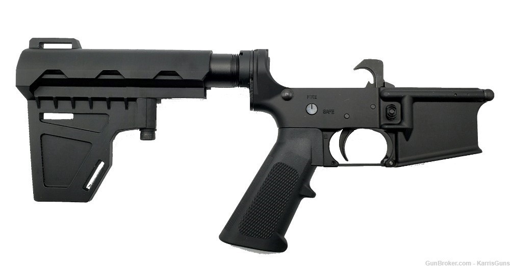 Konza Guns AR-15 Complete Pistol Lower W K-1 Brace-img-1