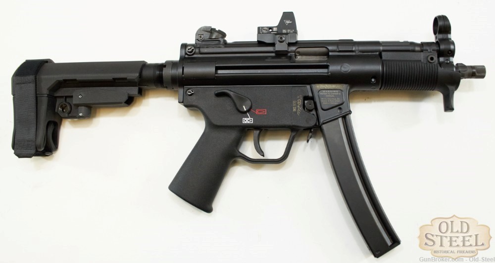 German HK SP5K-PDW 9mm Pistol W/ RMR, Pistol, Brace, Sling, and Case MP5K-img-13
