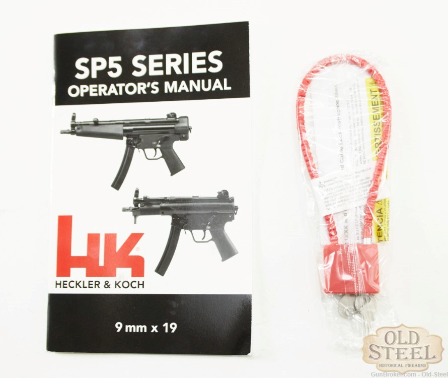 German HK SP5K-PDW 9mm Pistol W/ RMR, Pistol, Brace, Sling, and Case MP5K-img-5