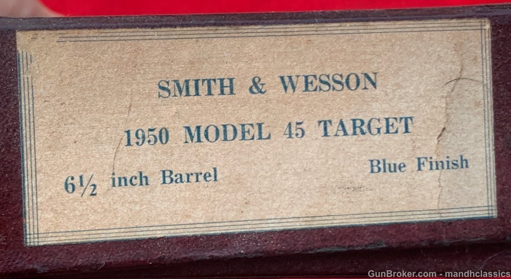 Nice LNIB Smith & Wesson (S&W) 1950 Target, 6.5", blued, 45 ACP-img-1