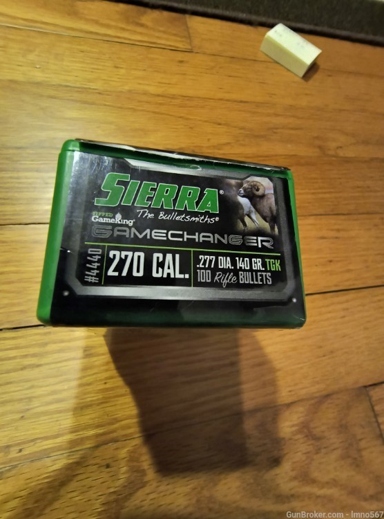 (77) sierra 270 cal 140 gr gamechanger (tipped gameking)-img-0