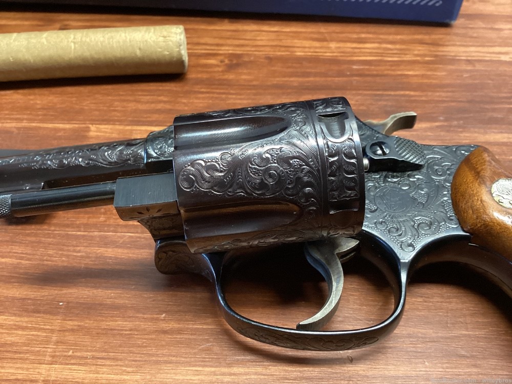 1976 Custom Engraved Smith and Wesson 36 .38 Spl 3” w/ Box Matching Grips-img-22
