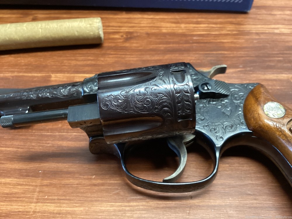 1976 Custom Engraved Smith and Wesson 36 .38 Spl 3” w/ Box Matching Grips-img-20