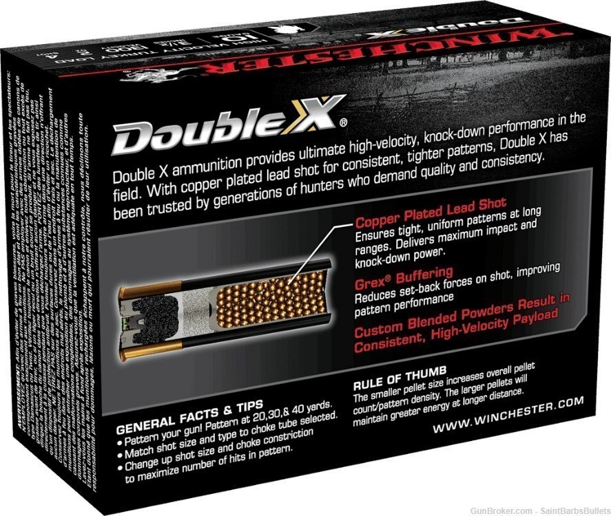 Winchester Double X High Velocity Turkey Load 10 Gauge 1300 fps 3.5" 2 oz.-img-2