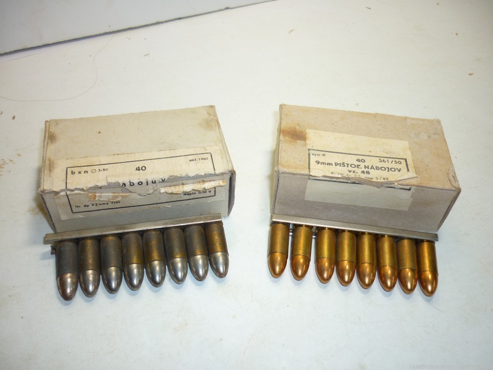 8rd 9x19 CZECH STEEL CORE 9mm Type 23 Bullet 1950s AP-img-16