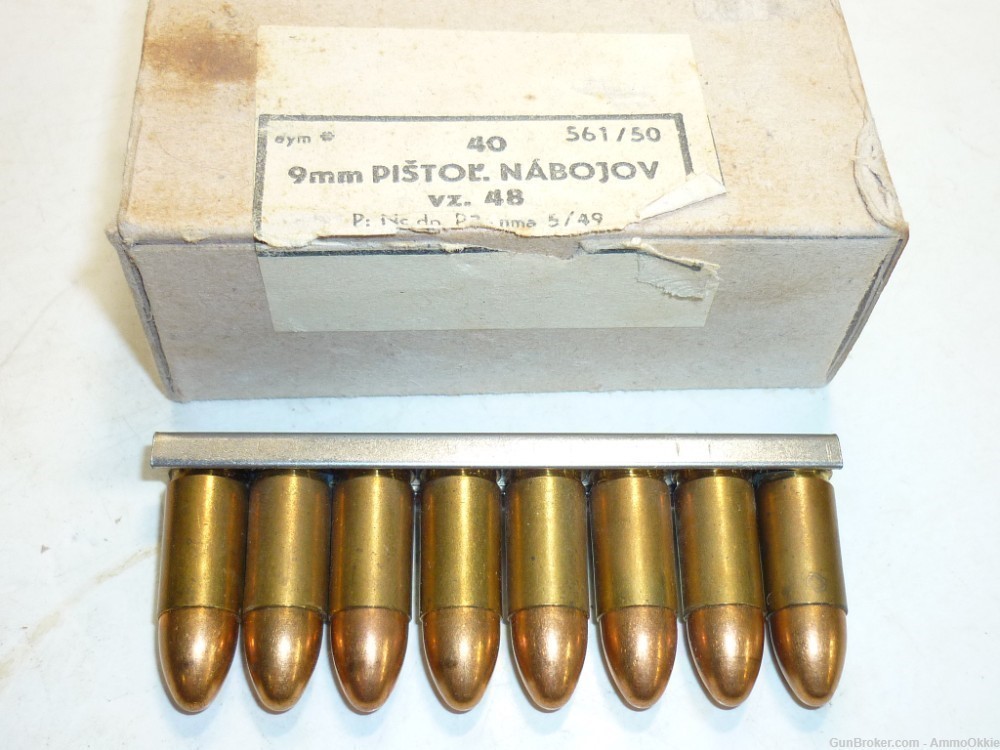 8rd 9x19 CZECH STEEL CORE 9mm Type 23 Bullet 1950s AP-img-22