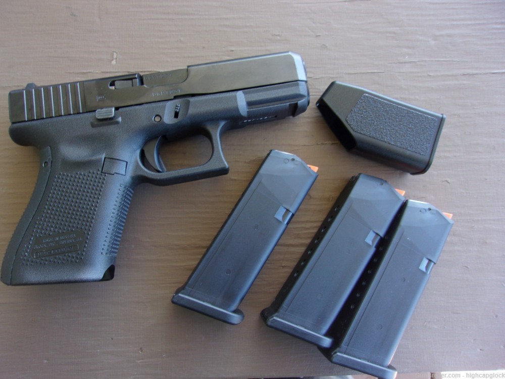 Glock 19 Gen 5 9mm 4" Semi Auto Pistol 99%+ In Box G19 w/ 3 Mags $1START-img-2