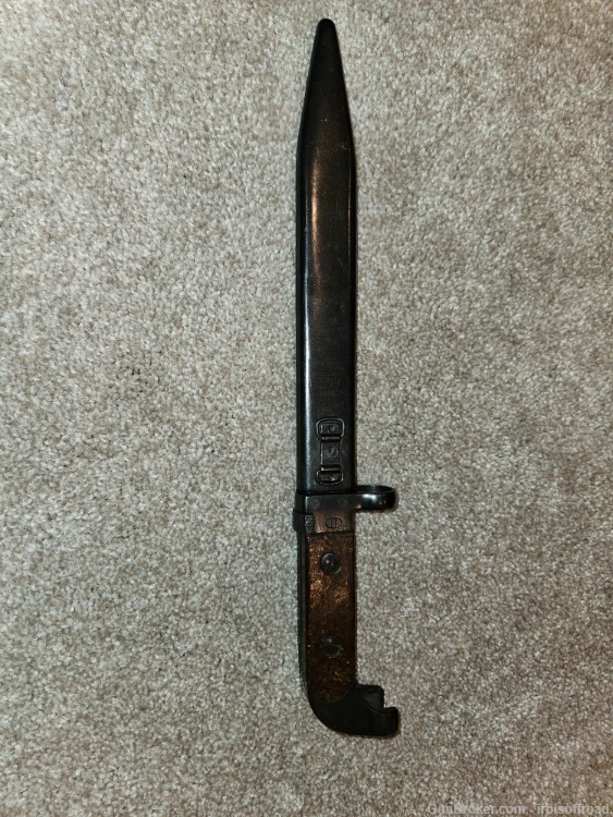 Polish Bayonet for milled AK-47 ,bakelite, 1958. Like new.-img-0