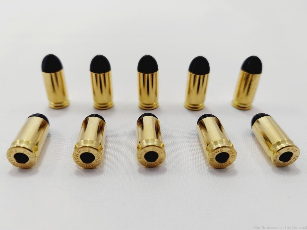 9mm Makarov Brass Snap caps / Dummy Training Rounds - Set of 10 - Black-img-0