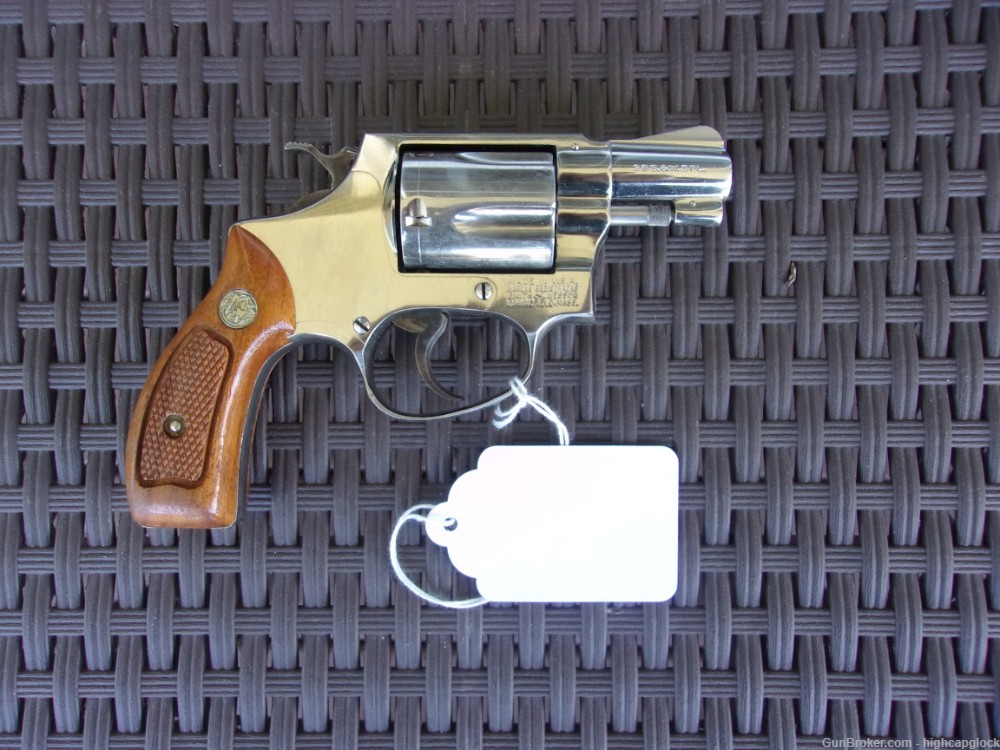 S&W Smith & Wesson 36 .38 Spcl 2" NICKEL Snub Nose PRE LOCK Nice $1START -img-1