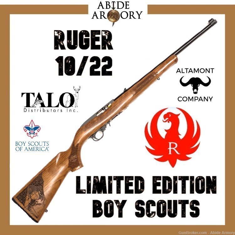 Ruger 10/22 Boy Scouts BSOA Custom Special Edition New TALO Stock 1022 -img-0