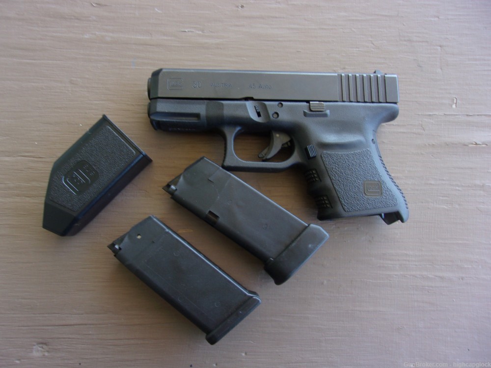 Glock 30 .45 ACP 3.75" Pistol 99% Hardly Fired IN Box G30 CLEAN $1START   -img-3