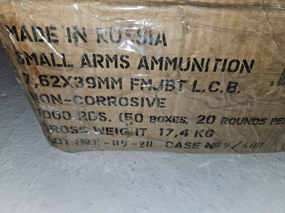 1000 rounds Golden Tiger 7.62 x 39 Russian ammo, Ak-47, sks, RPD.-img-2