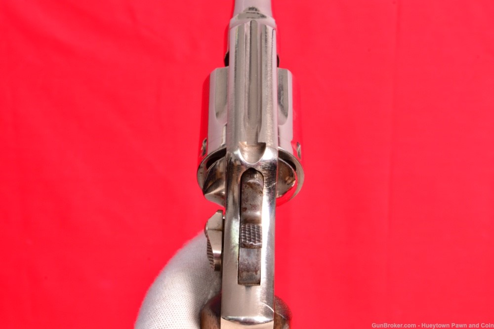 NICE S&W SMITH WESSON MODEL 10-7 NICKEL .38 REVOLVER Wood Grips NO RESERVE-img-12