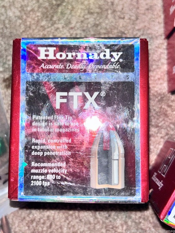 .357 38cal HORNADY FTX POLY TIP 140 grain(200qty) magnum special rifle -img-1