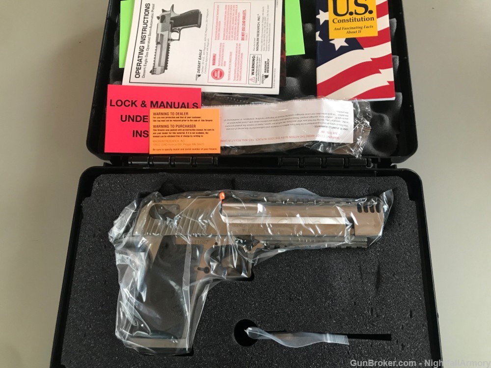Magnum Research Desert Eagle MKXIX .50AE Stainless 50 DE50SRMB Brake NR $ !-img-2