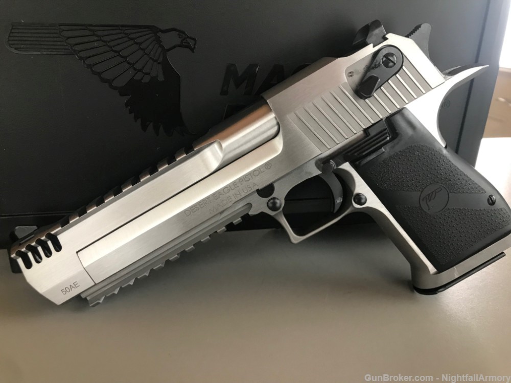 Magnum Research Desert Eagle MKXIX .50AE Stainless 50 DE50SRMB Brake NR $ !-img-0