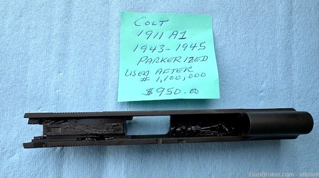 Colt 1911-A1 Slide Parkerized  1943-1945-img-5