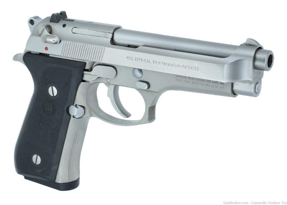 Beretta 92FS Inox "Ghost" 9mm w/ OEM Case & Outter Box-img-3