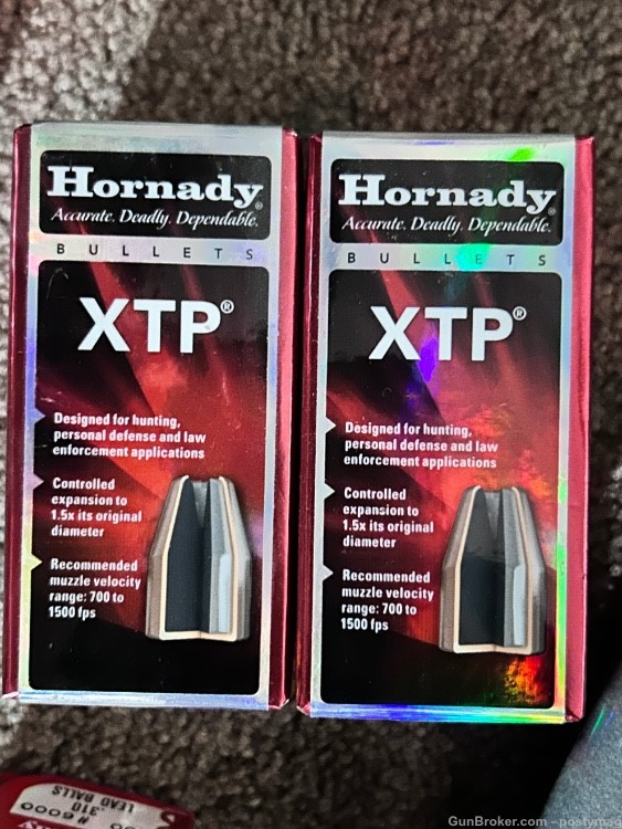.357 38cal HORNADY xtp 125gr HP (200qty) Protection self-defense tactical -img-1