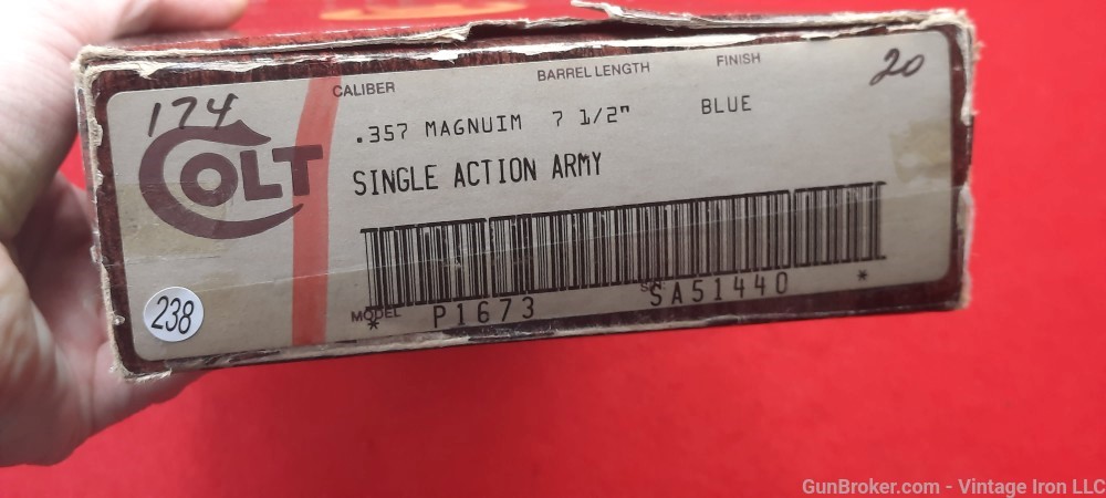 Colt Single Action Army *SAA* 7 1/2" .357 1981 production NIB! NR-img-4
