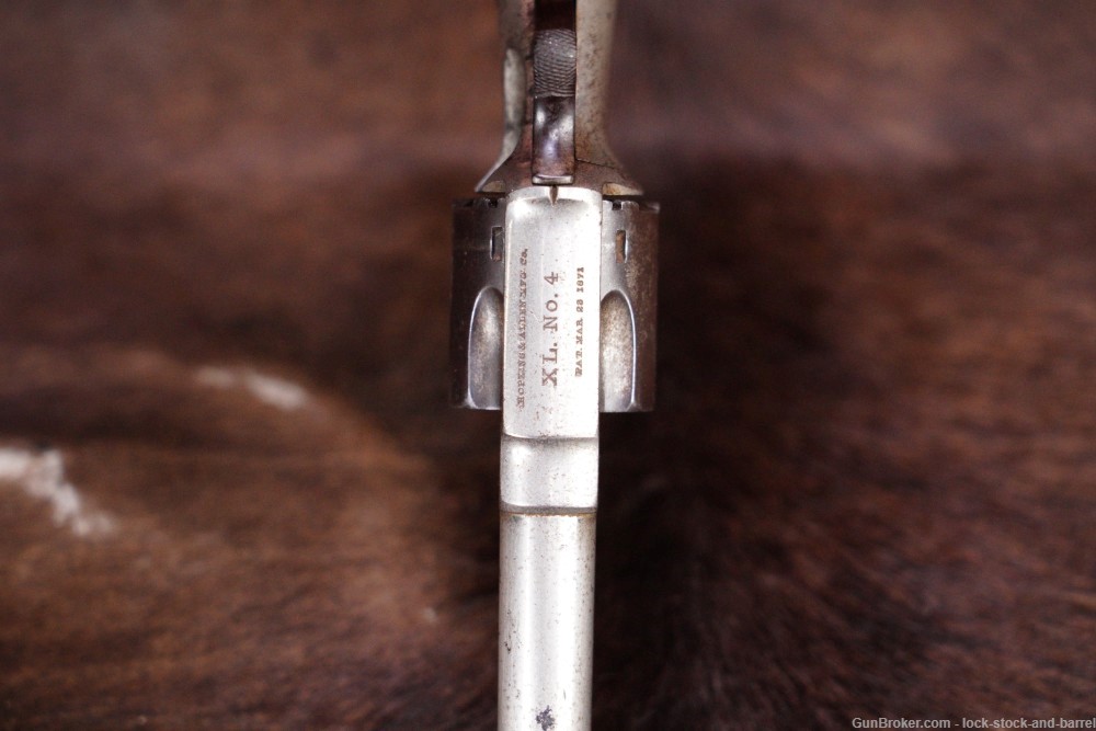 Hopkins & Allen H&A XL No 4 .38 RF Spur Trigger SA Revolver Antique-img-7